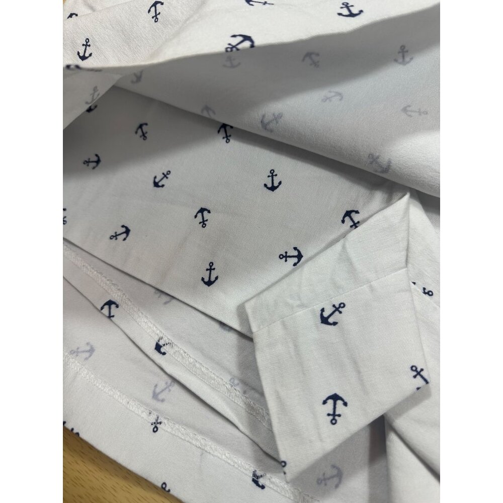 Nautical Skirt Anchor Pattern White Size 12 - Picture 2 of 6